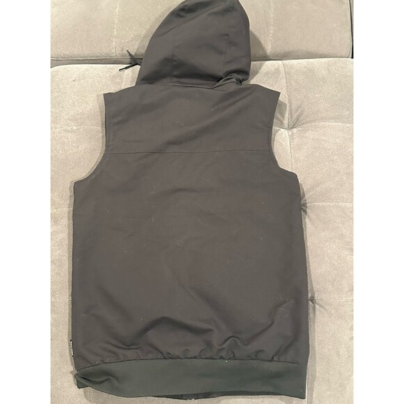 Armada Men’s Black Insulated Utility Ski Vest Size Small Hooded 110102 - Picture 8 of 9